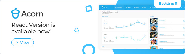 Acorn - Bootstrap 5 Html Laravel .Net Admin Template - 1